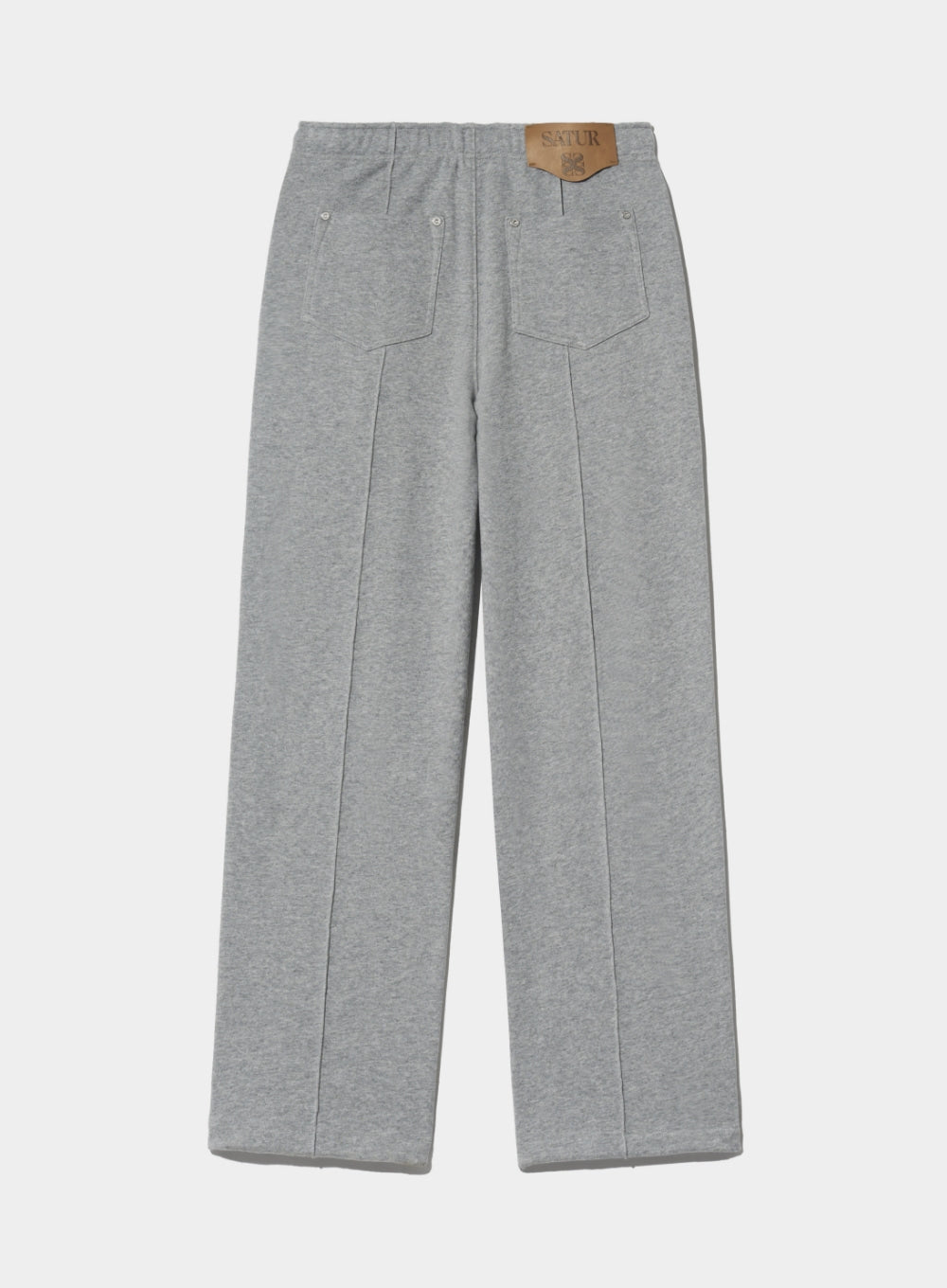 [satur] Etna Lounge Straight Sweatpants - Melange Gray