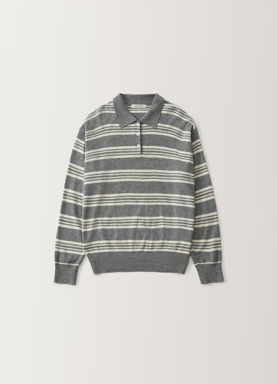 Nothing Written Kevin stripe pullover (Gray)