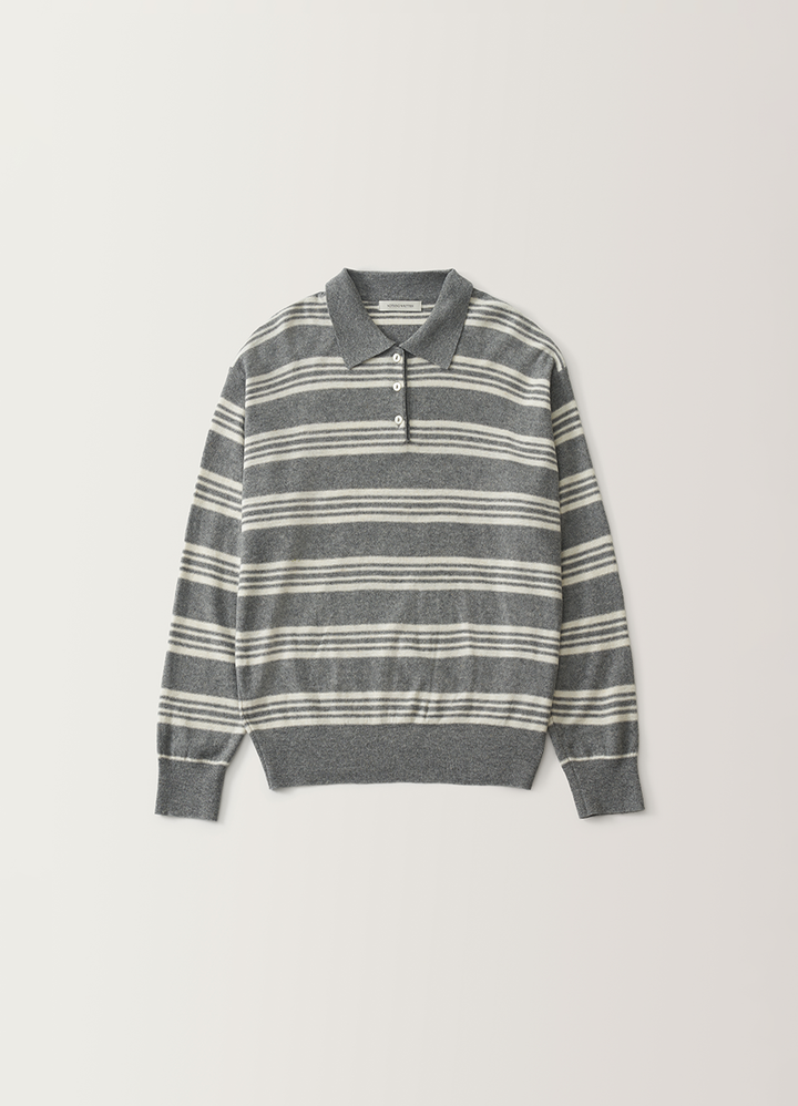 Nothing Written Kevin stripe pullover (Gray)