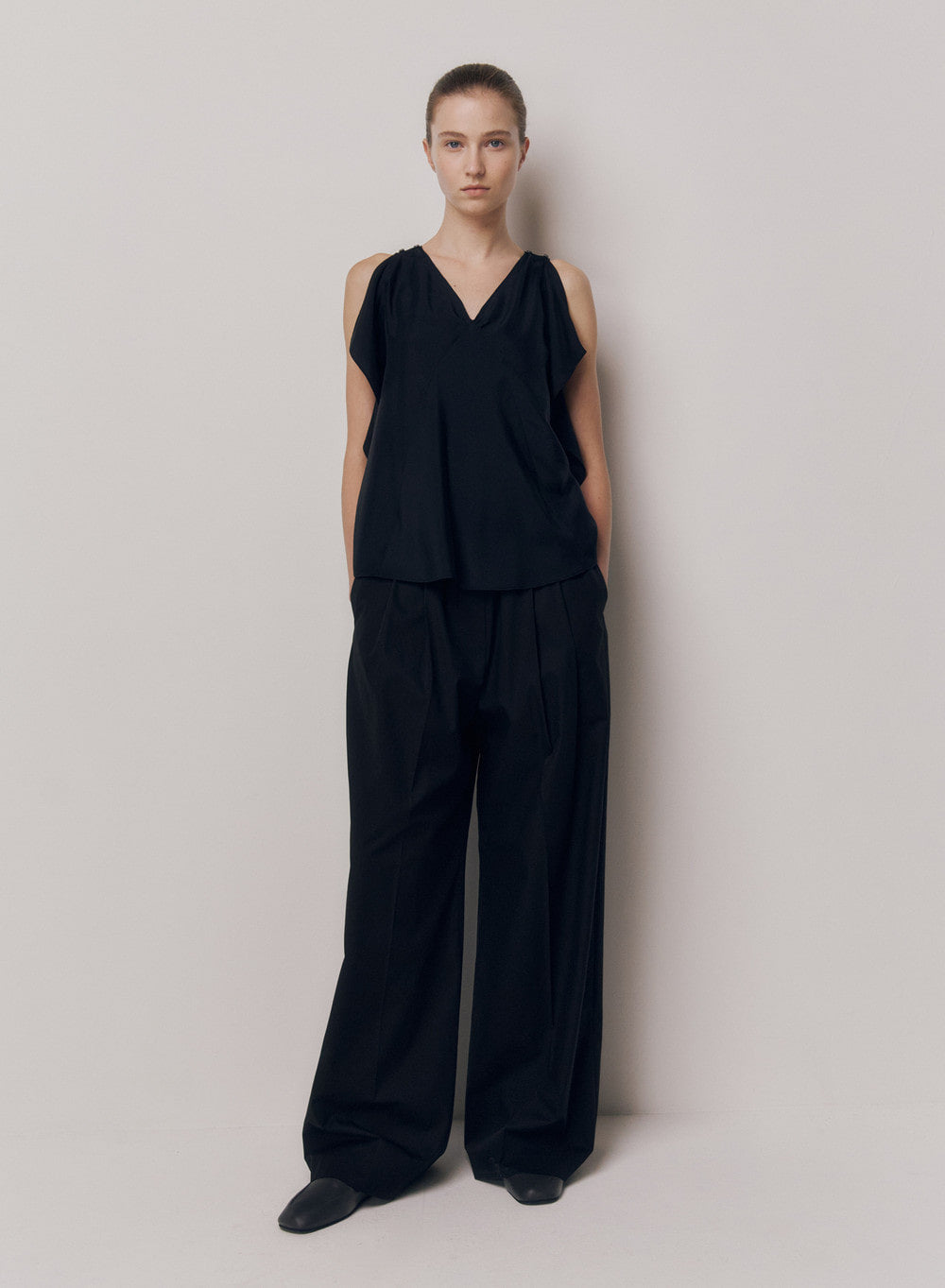 Kindersalmon Arden Silk Blouse Black
