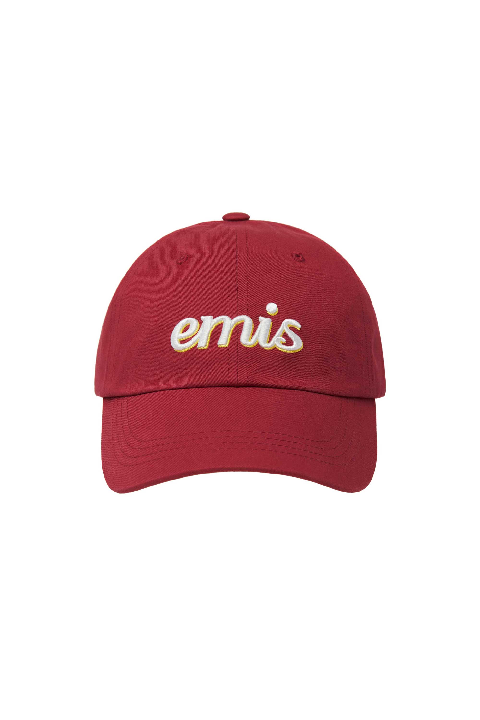 LAYERED LOGO BALL CAP-RED
