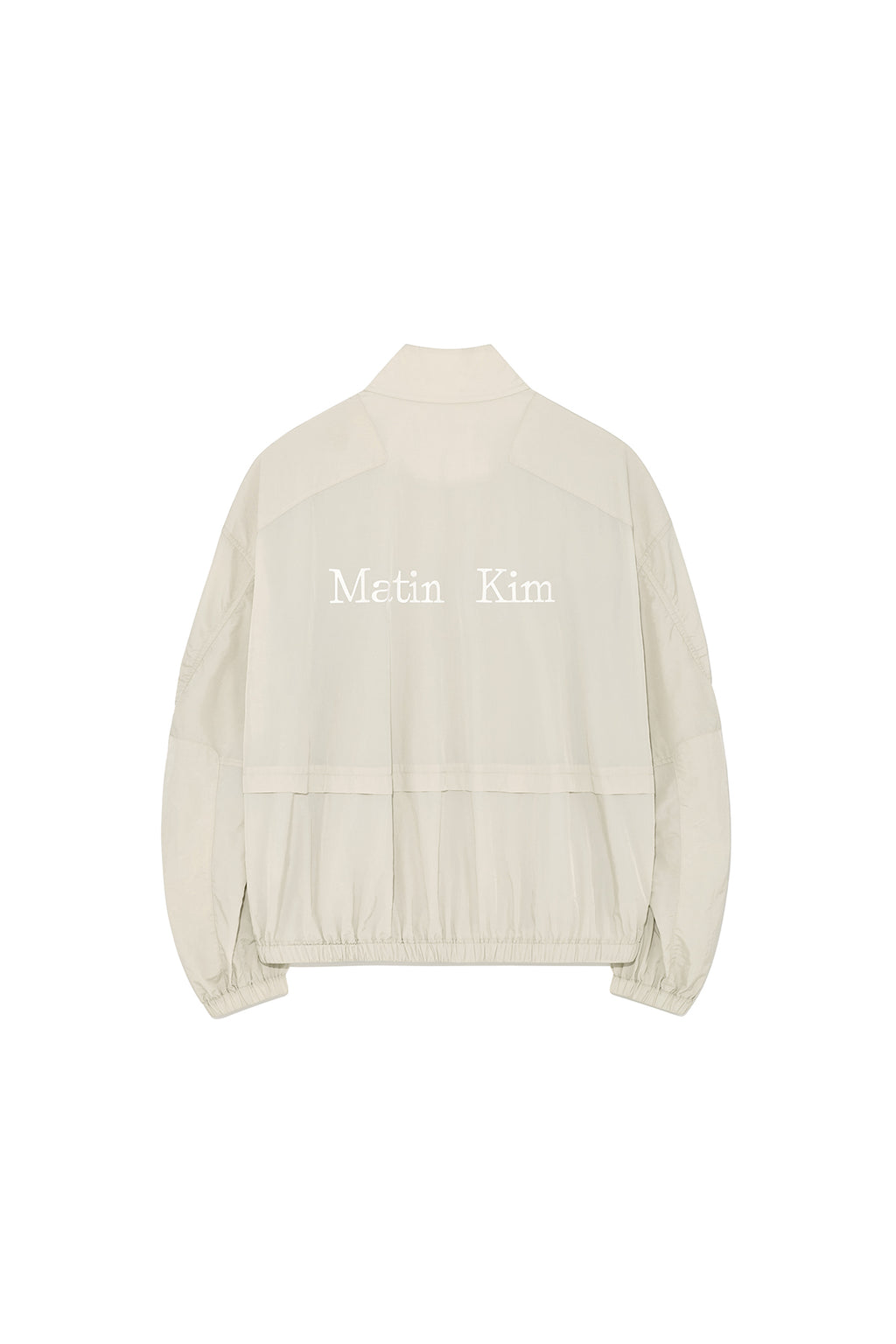 [matinkim] OVERSIZE NYLON LIGHT JUMPER FOR MEN IN LIGHT BEIGE