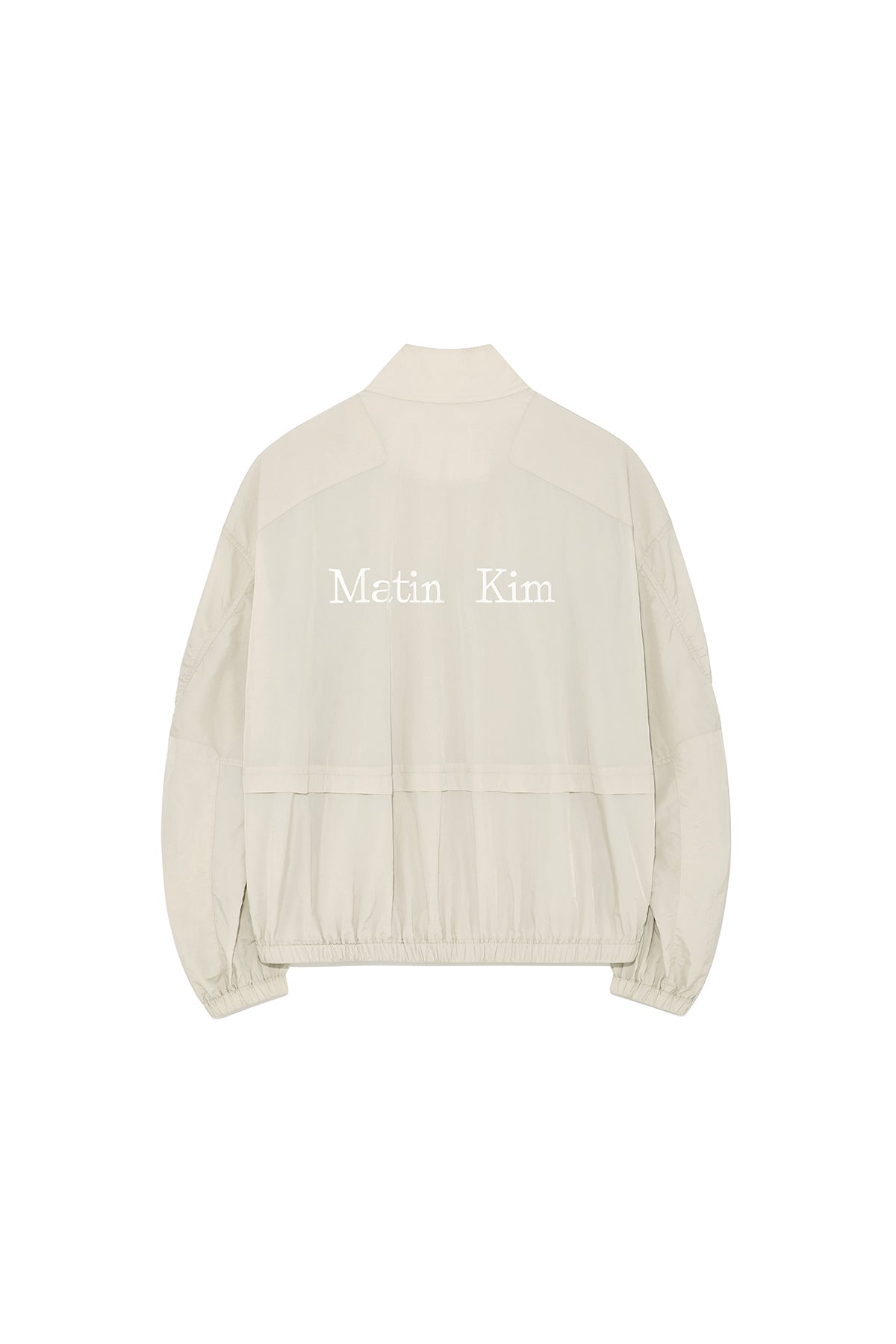 [matinkim] OVERSIZE NYLON LIGHT JUMPER FOR MEN IN LIGHT BEIGE