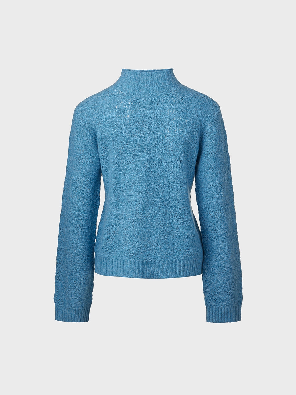 EENK Two-Way Button Neck Knitwear - Sky Blue