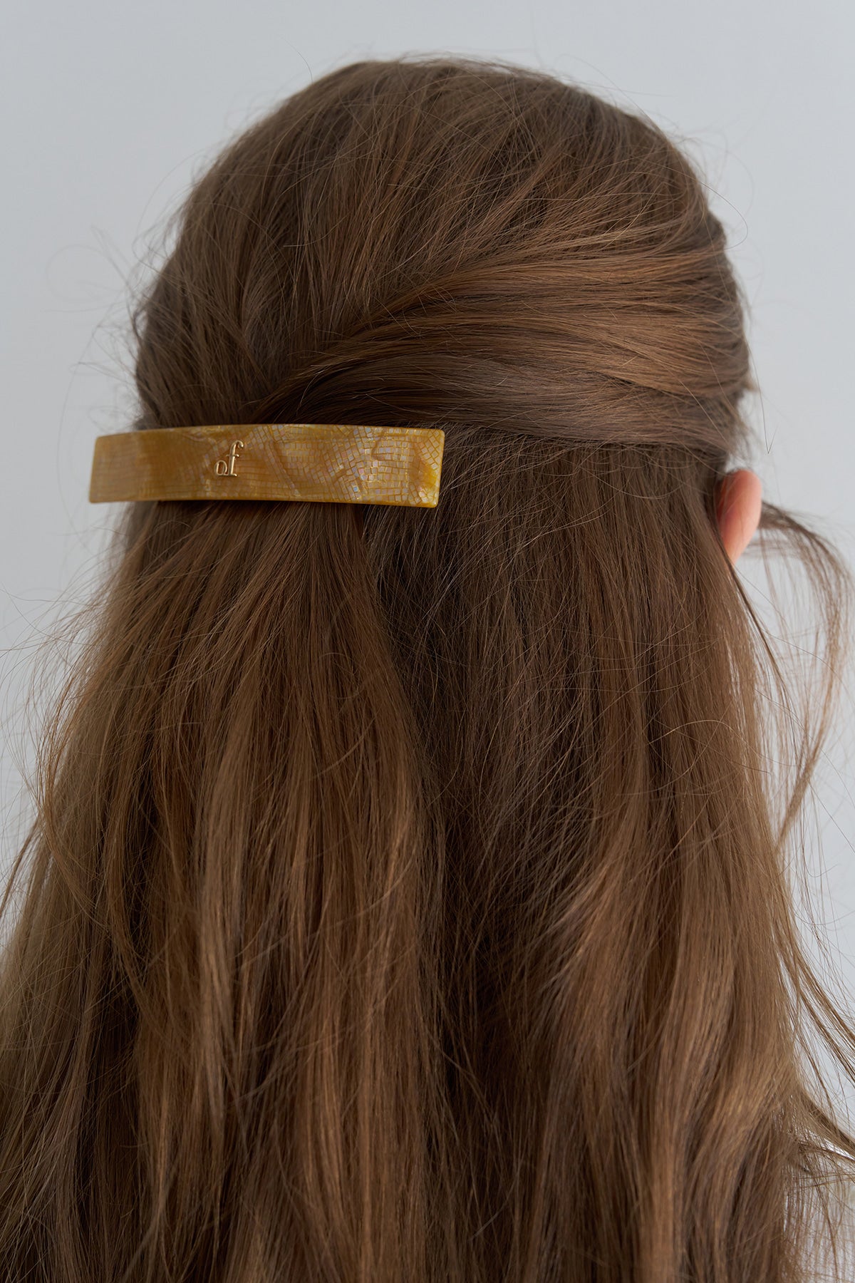 Overdueflair Of Logo Hair Pin by Mazzucchelli Yellow