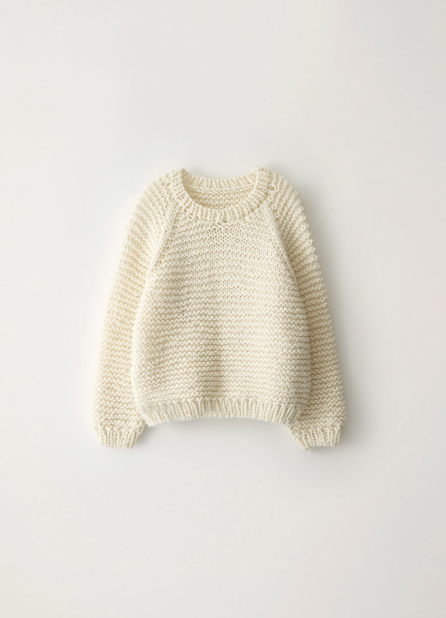 Nothing Written Brre handmade round sweater (Ivory)