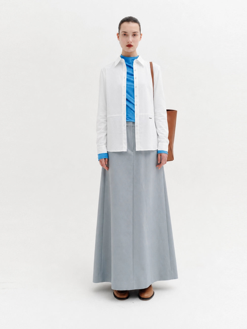 EENK Embroidered Logo Classic Shirt - Ivory