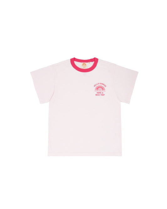 HS VTG Arch Logo Tee(W)_Pink & Pink