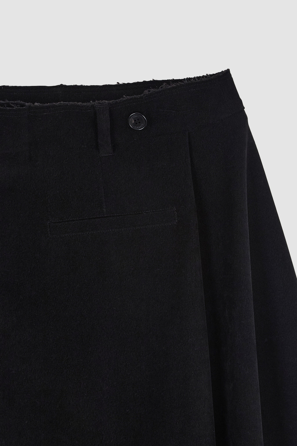 Matinkim Asymmetric Wrap Midi Skirt IN Black