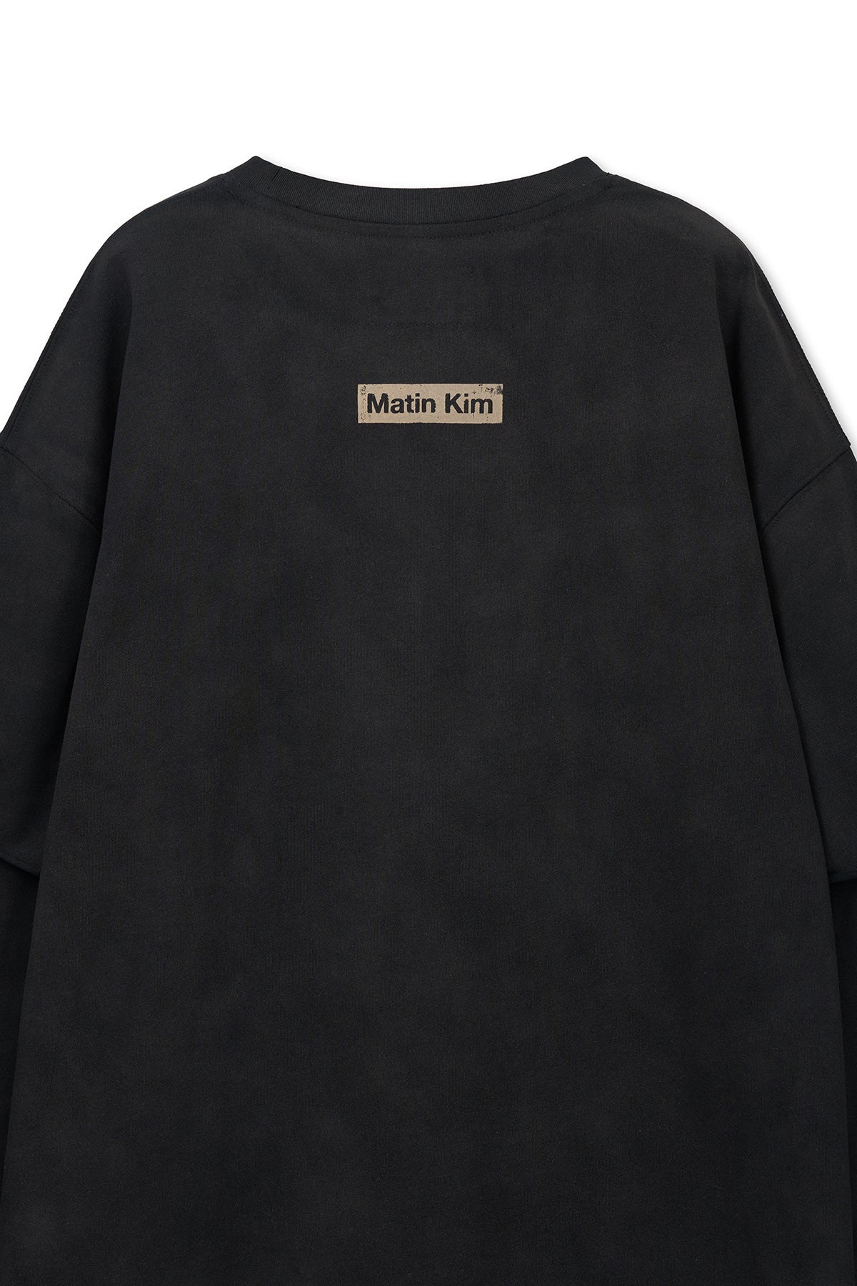 [matinkim] SPRAY EFFECT LAYERED TOP FOR MEN IN BLACK