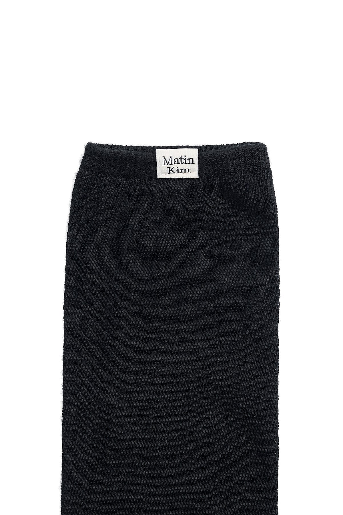 Matinkim Loose-Fit Logo Knee Socks IN Black