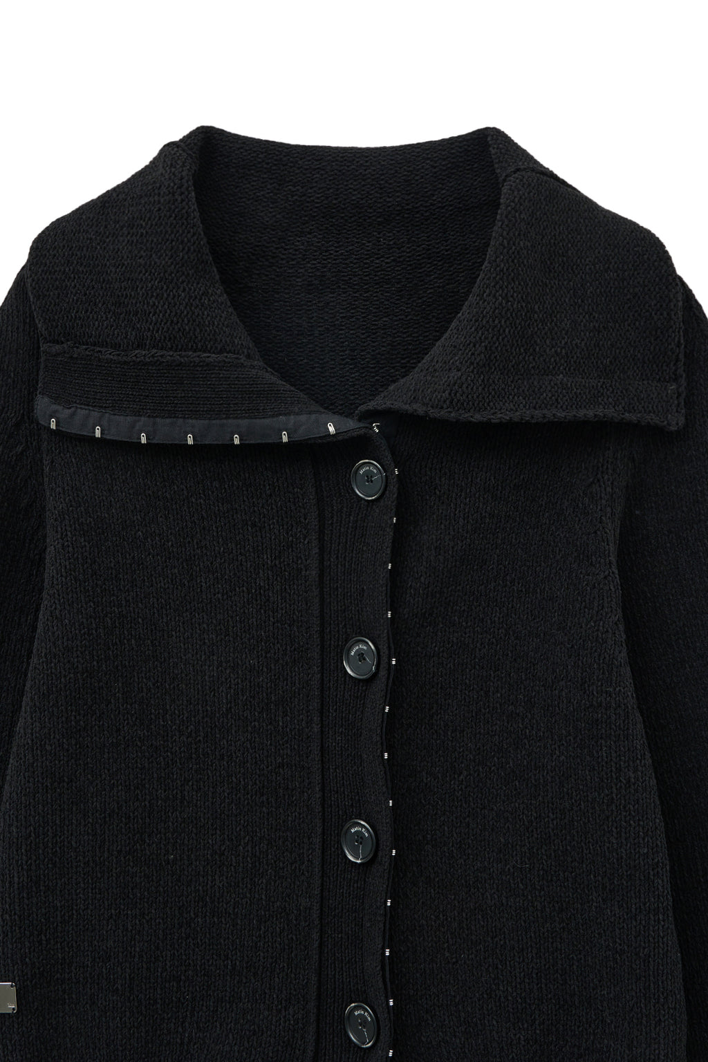 [matinkim] HOOK POINT TWO WAY CROSS CARDIGAN IN BLACK