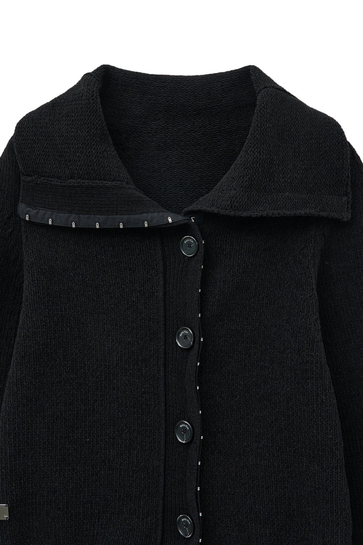 [matinkim] HOOK POINT TWO WAY CROSS CARDIGAN IN BLACK