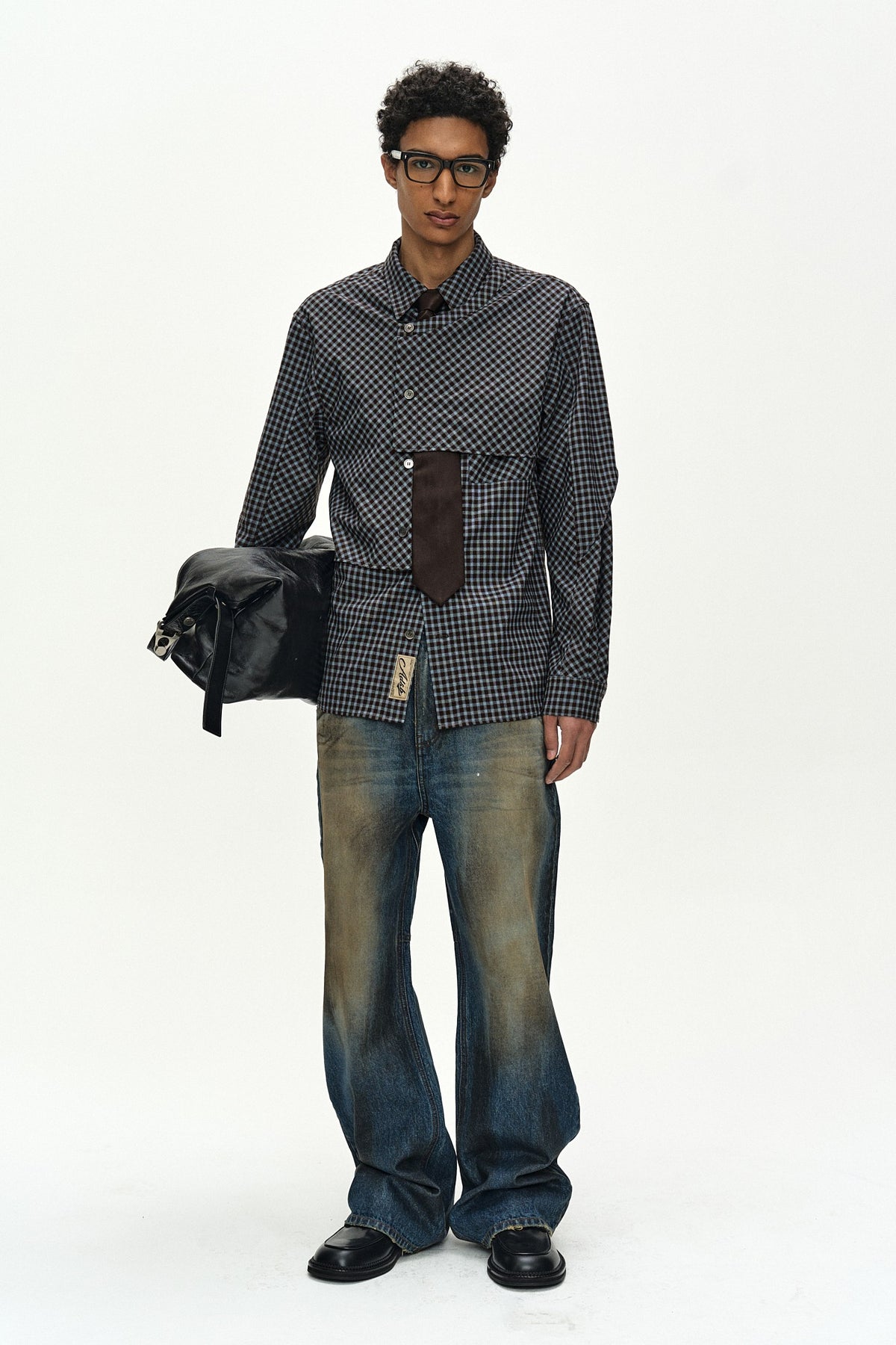 Andersson Bell Maey Check Layered Shirt