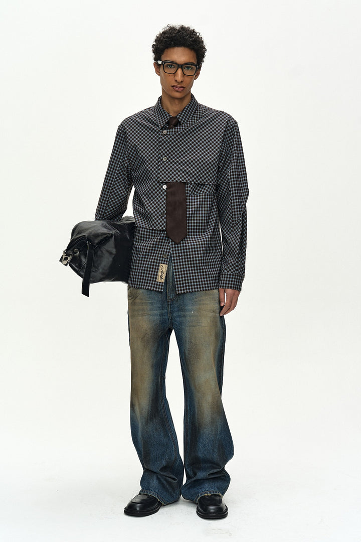 Andersson Bell Maey Check Layered Shirt