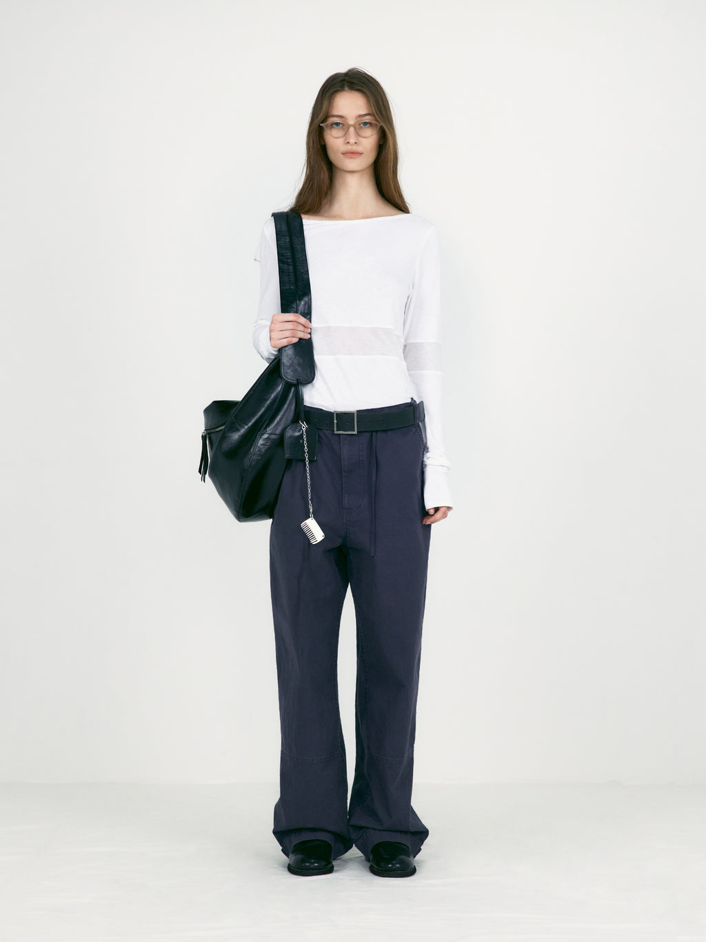 [low_classic] Corset Point Sleeve Top
White