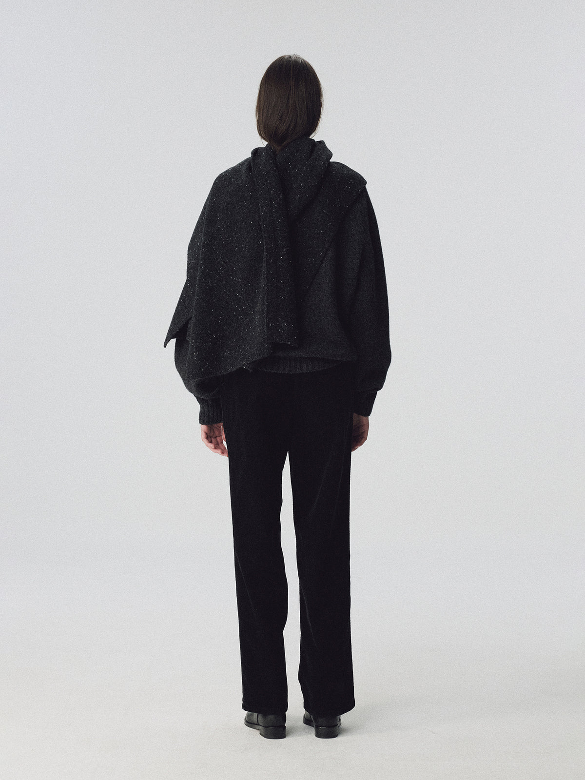 Nothing Written Kiri brushed wool pullover (Charcoal)
