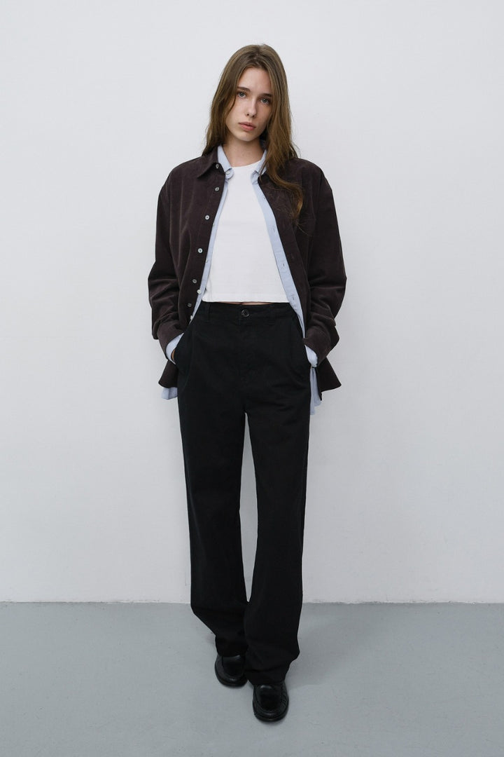 Dunst Straight Chino Slacks Black