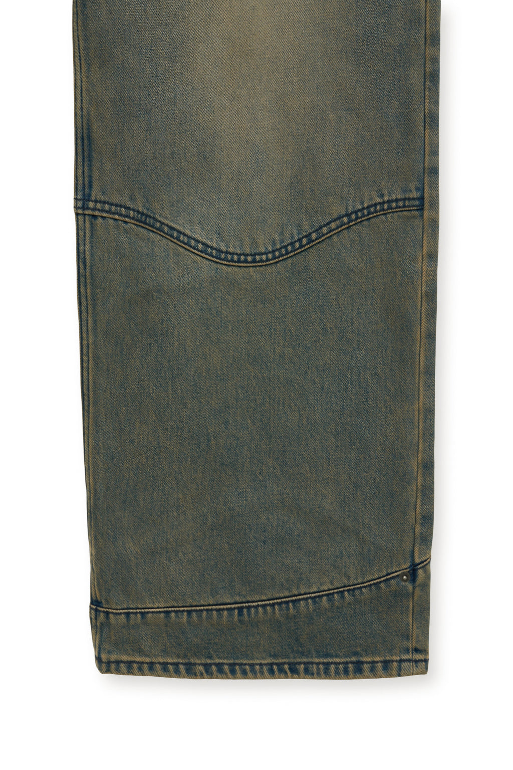[matinkim] WESTERN DETAIL DENIM PANTS FOR MEN IN BLUE