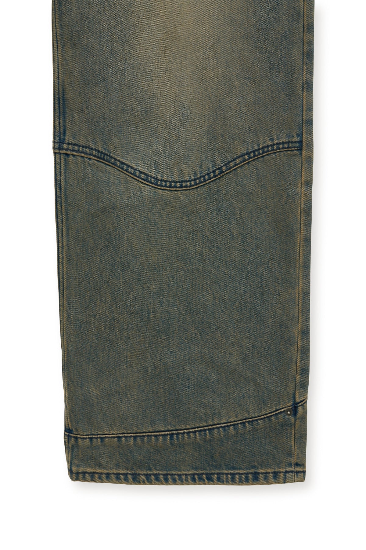 [matinkim] WESTERN DETAIL DENIM PANTS FOR MEN IN BLUE