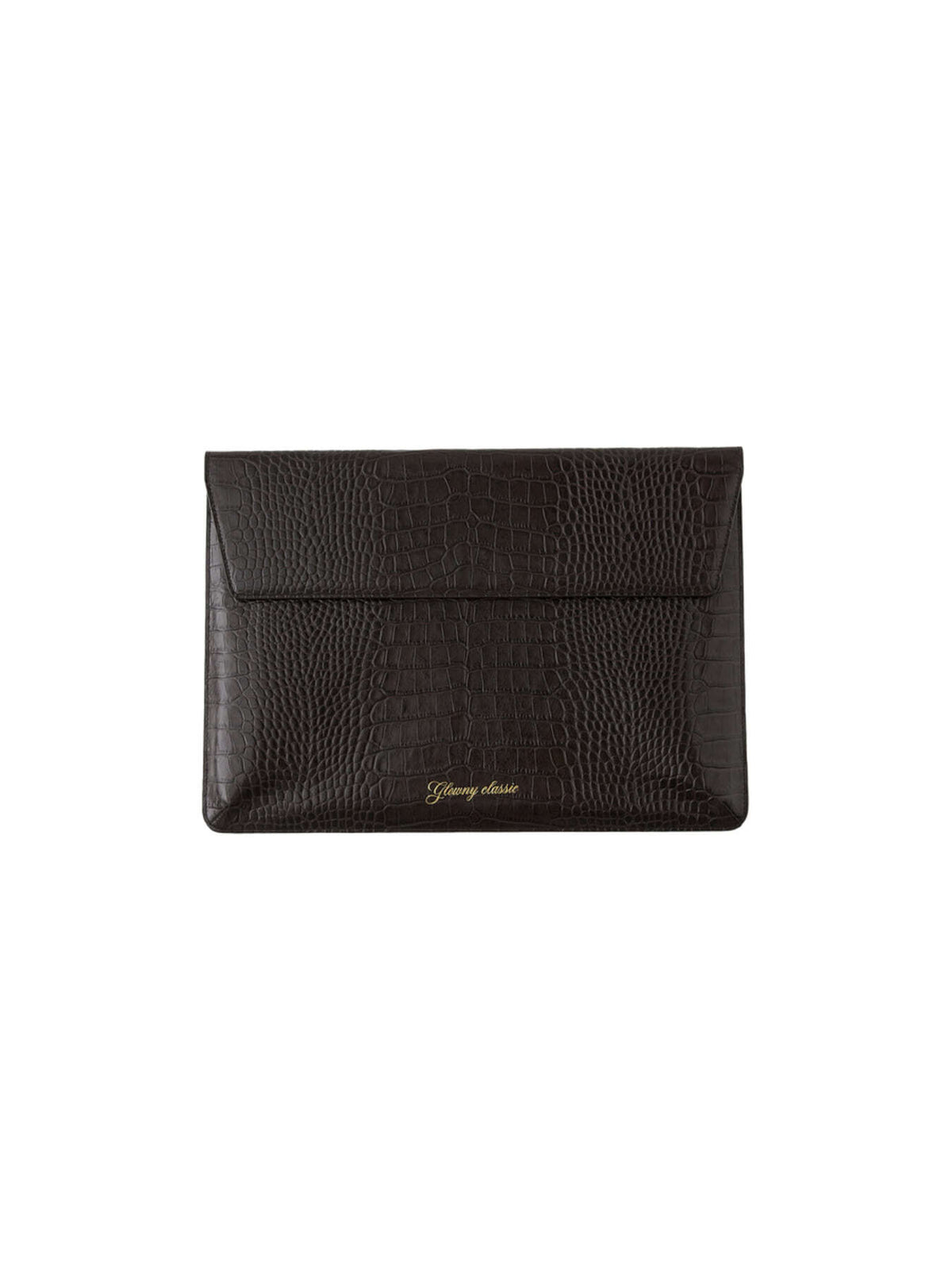 GLOWNY G Crack Leather Laptop Case 14 (Dark Brown)