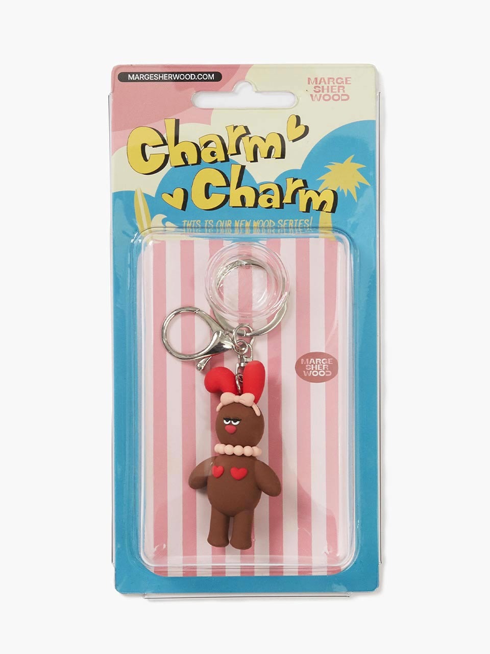 Margesherwood Wood charmcharm keyring