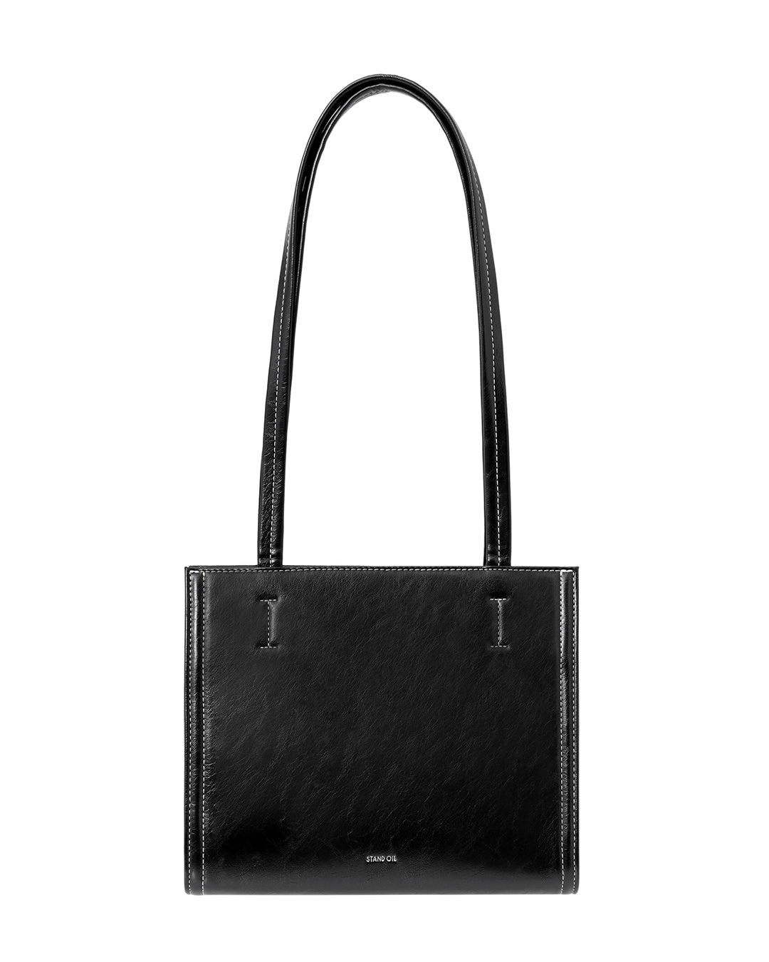 Mini Oblong Bag in Stitch Black