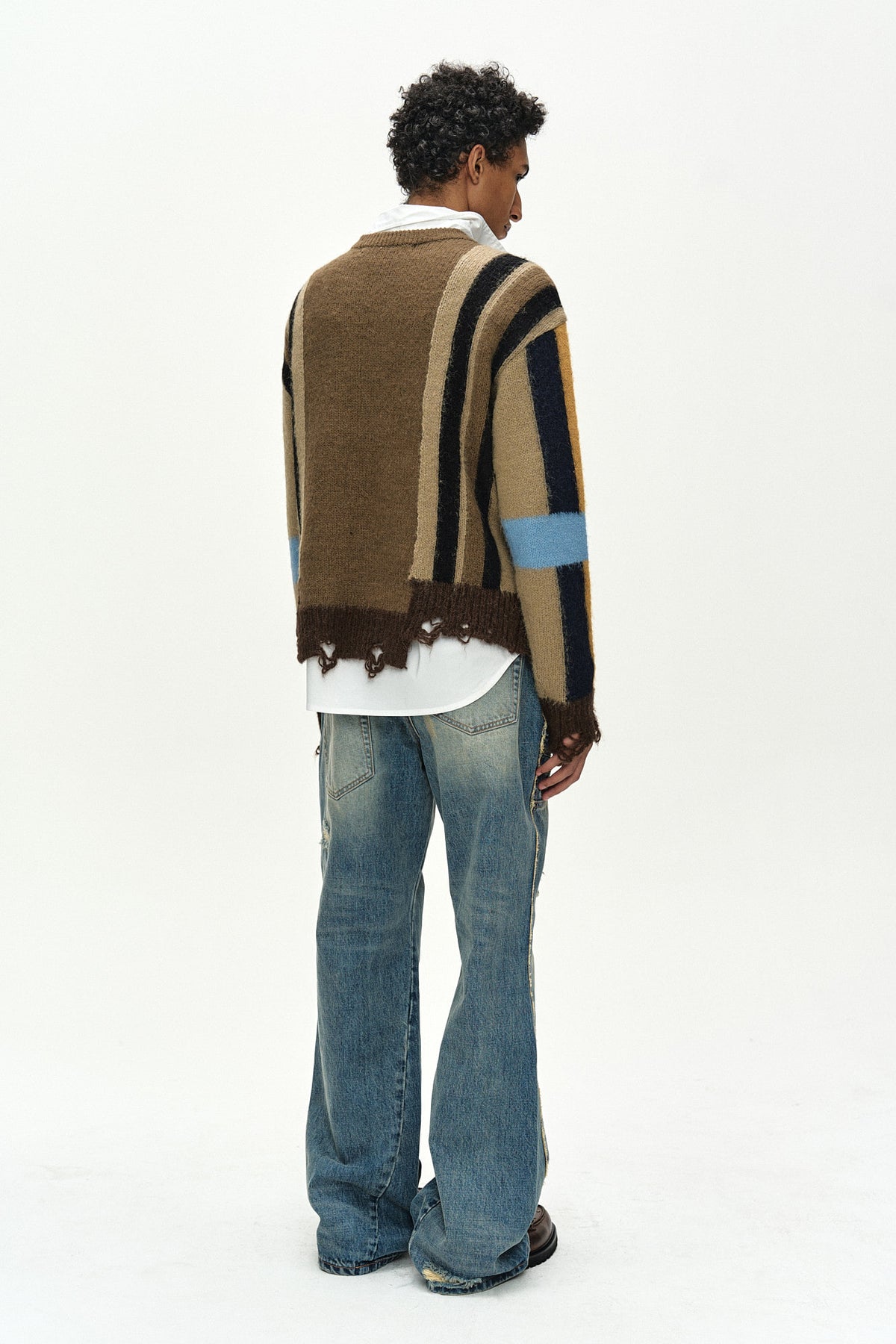 Andersson Bell Unisex RE-Worked Embroidery Flare Jeans