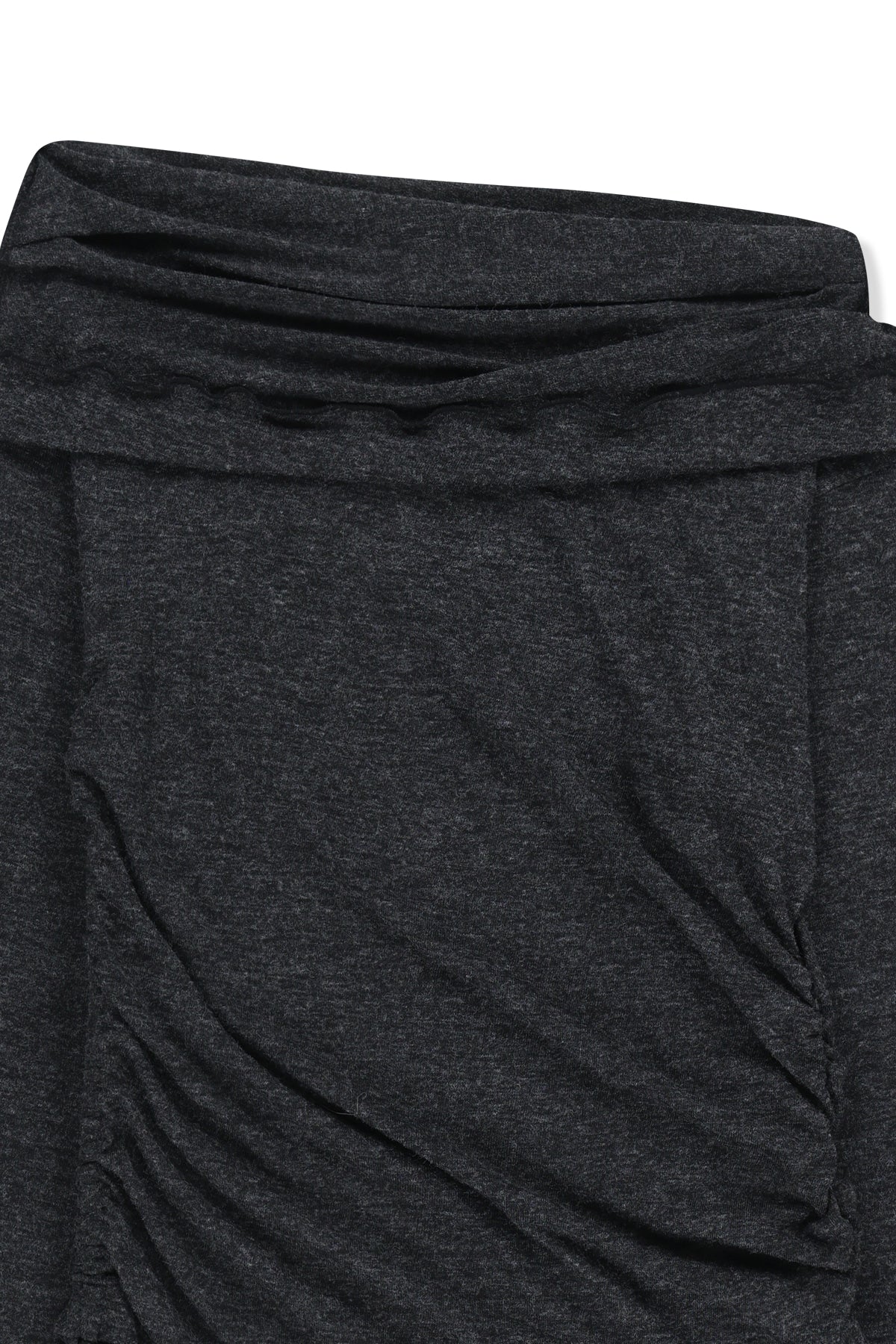 Matinkim Asymmetric Side Shirring Top IN Charcoal