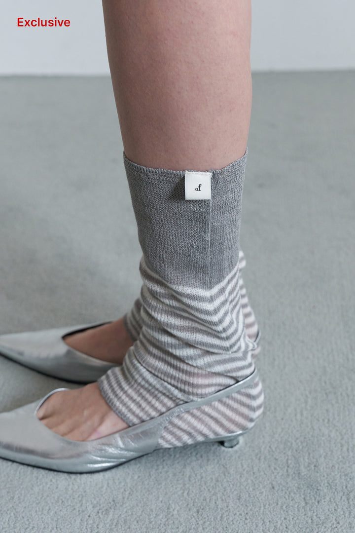 Overdueflair Icy Sheer Warmers Stripe