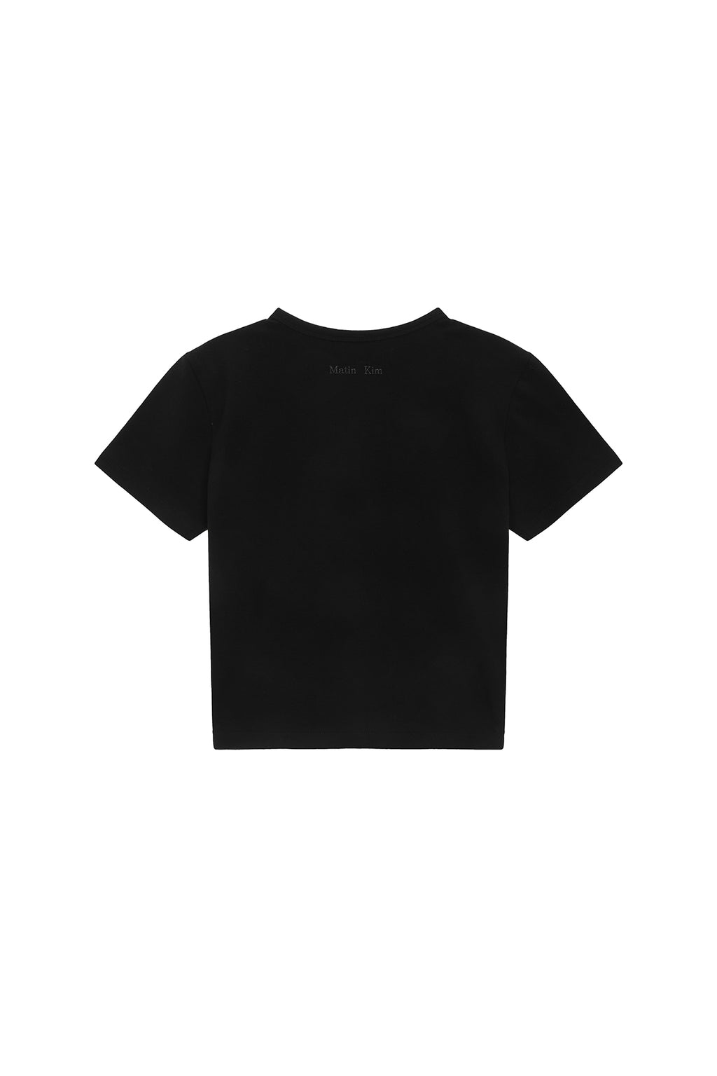 [matinkim] GLITTER PRINT LETTERING TOP IN BLACK