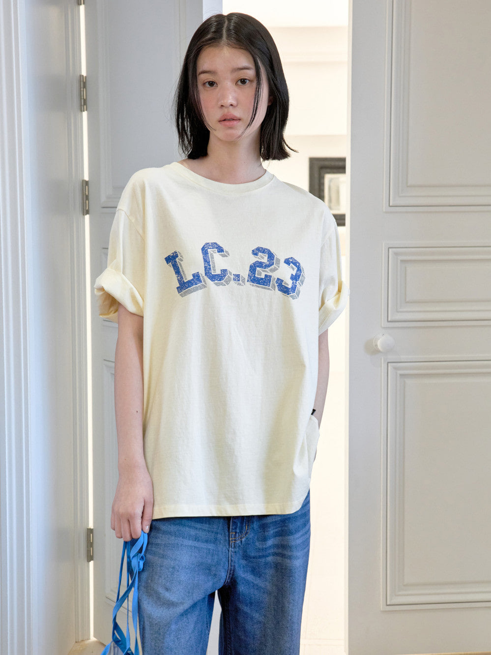 Low Classic Lc 23 Basic Tee Ivory