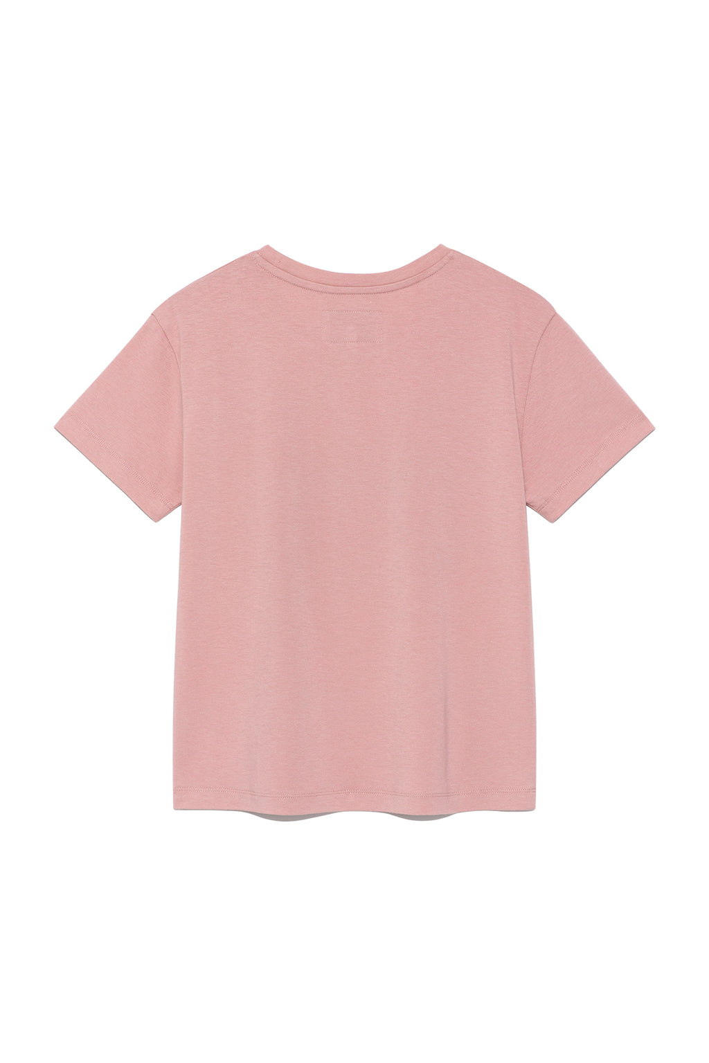 [matinkim] PATCHWORK GRAPHIC PRINTING LOGO TOP IN PINK