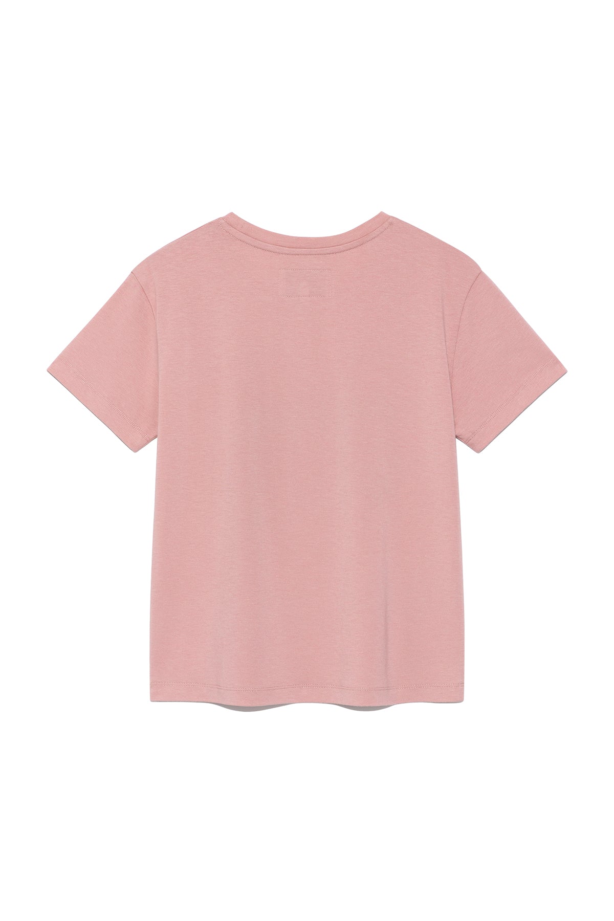 [matinkim] PATCHWORK GRAPHIC PRINTING LOGO TOP IN PINK