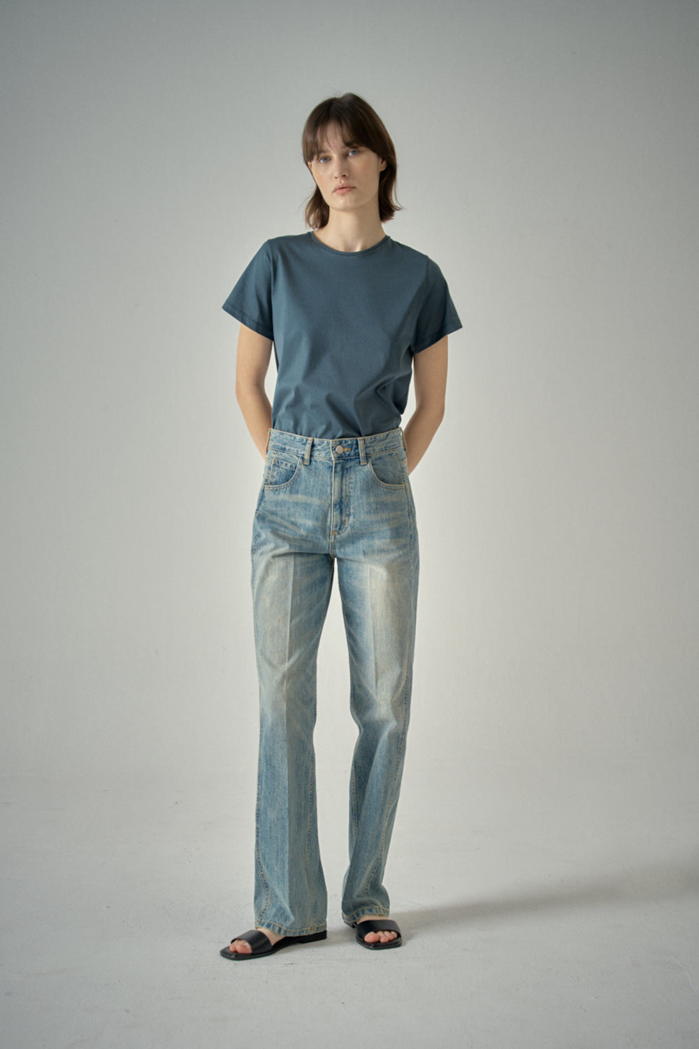 Facade Pattern Classic Denim fade indigo