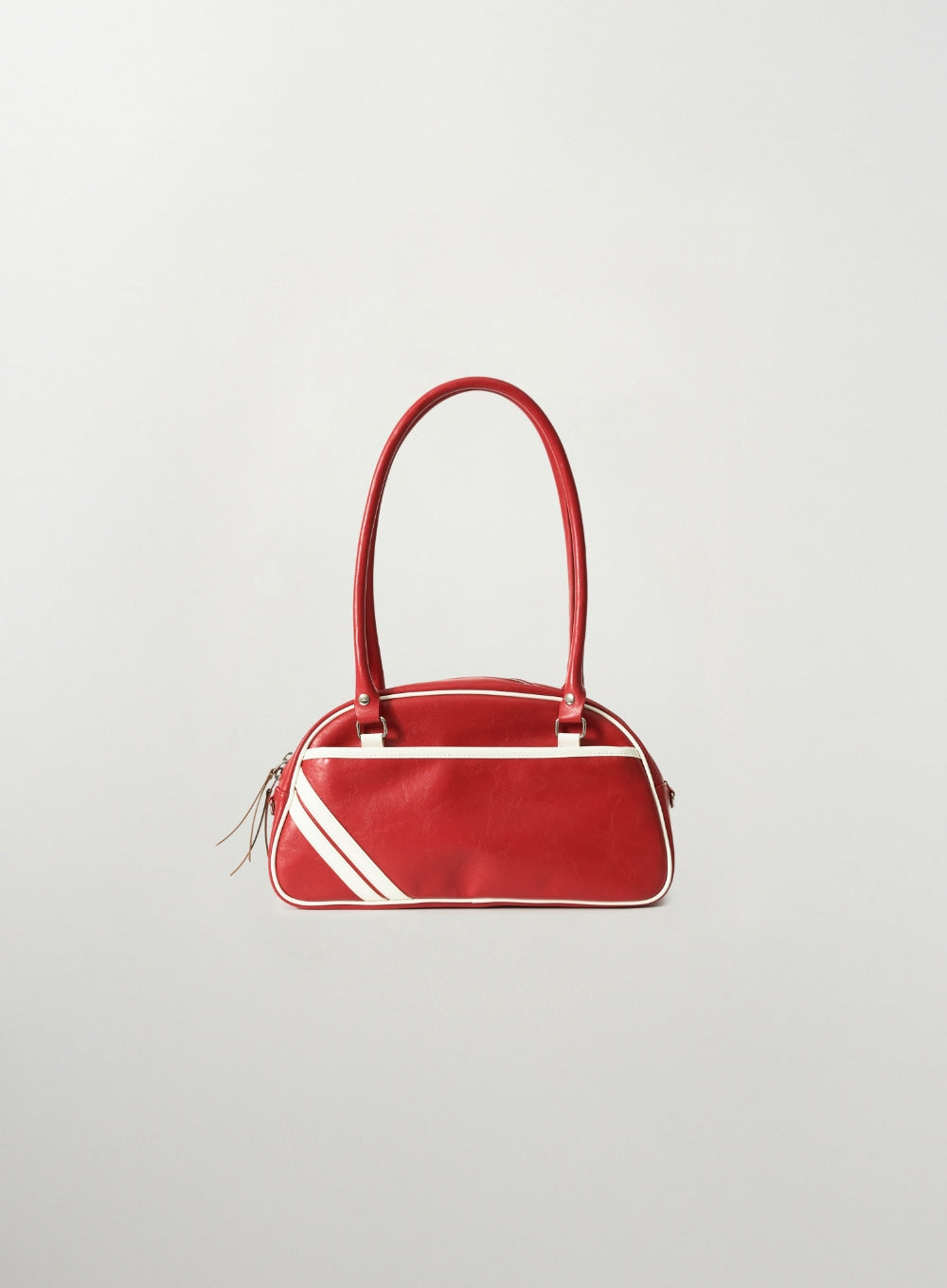 Satur Lawton Contrast Bowling Bag - Red