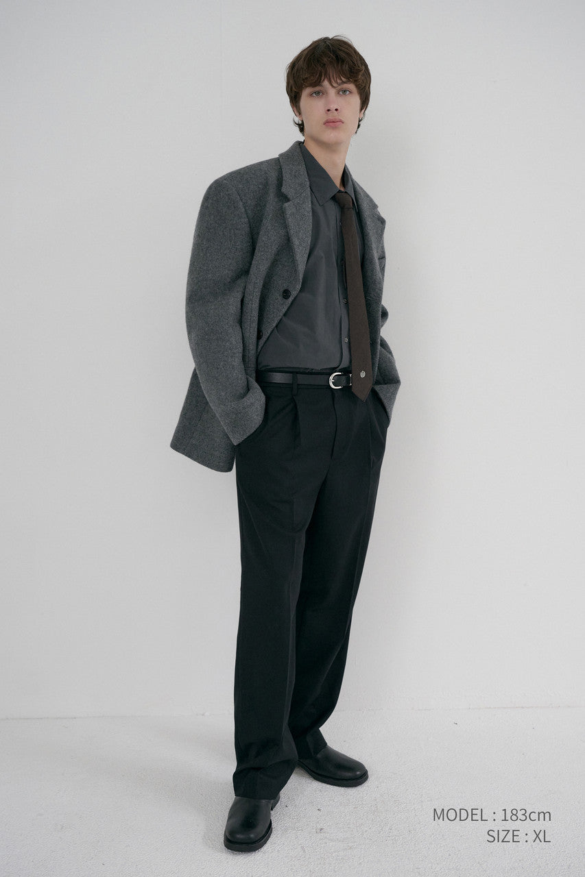Dunst Unisex 3 Button Wool Blazer Grey