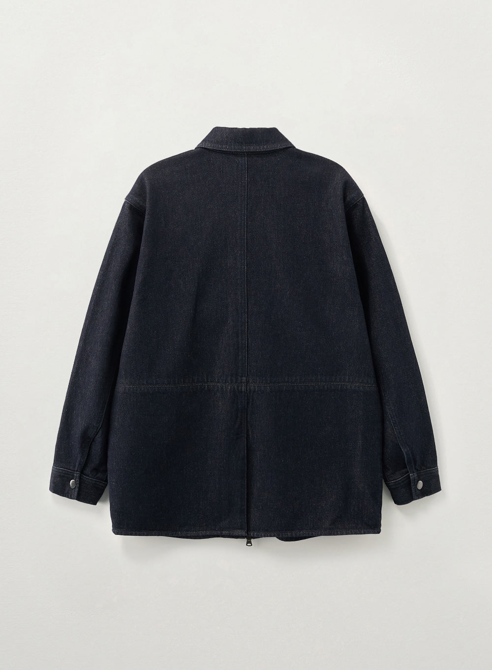 [satur] (W) Nonfade Denim Half Single Jacket - Indigo