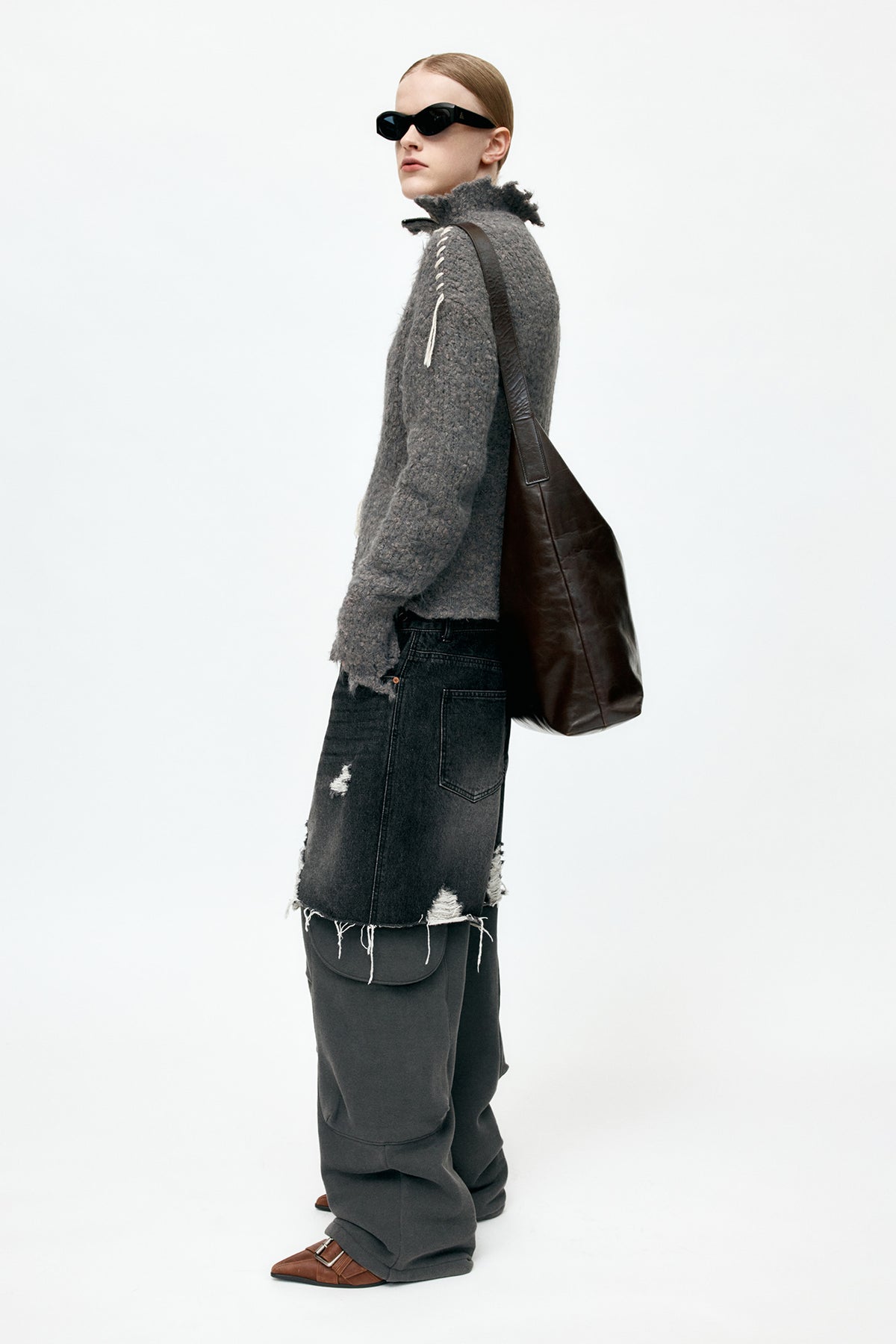 Andersson Bell Harlow Damaged Knit Jacket