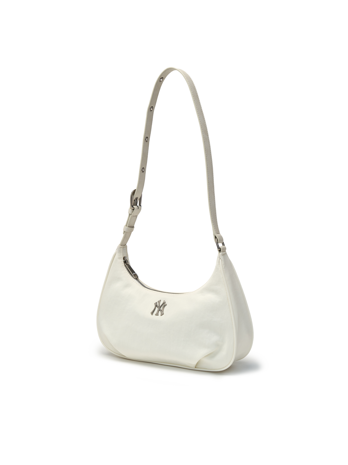 MLB Korea Basic Vintage Nylon Hobo Bag