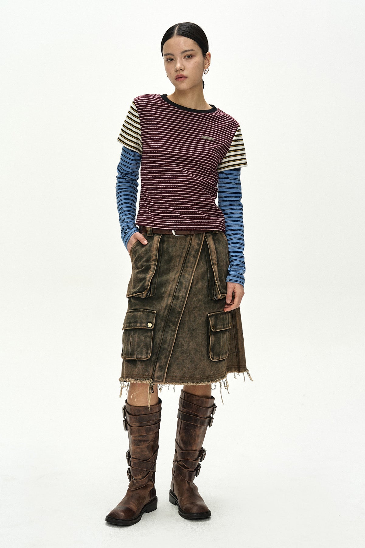 Andersson Bell Terry Multi Stripe LS T-Shirt
