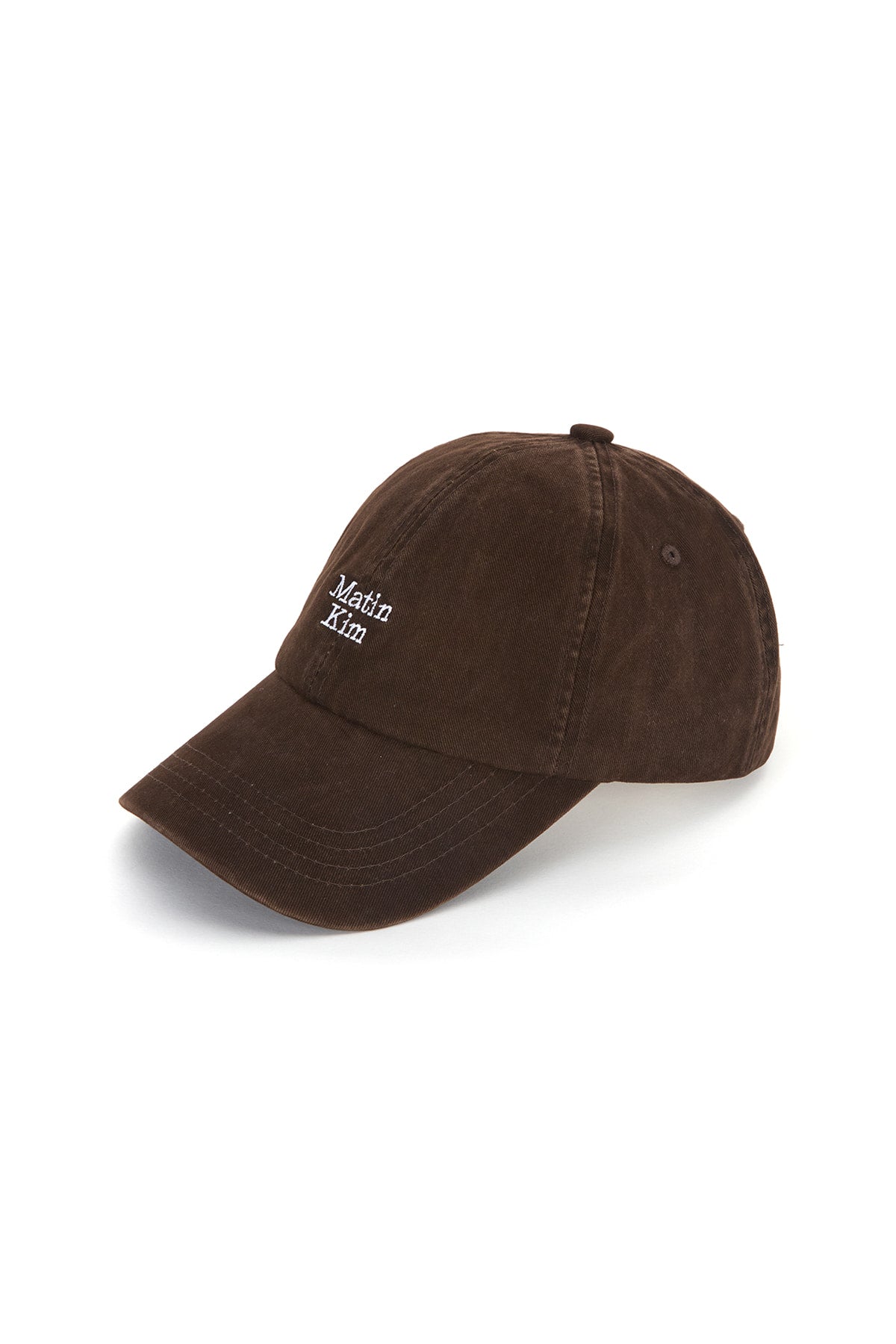 [matinkim] MATIN MINI LOGO BALL CAP IN BROWN