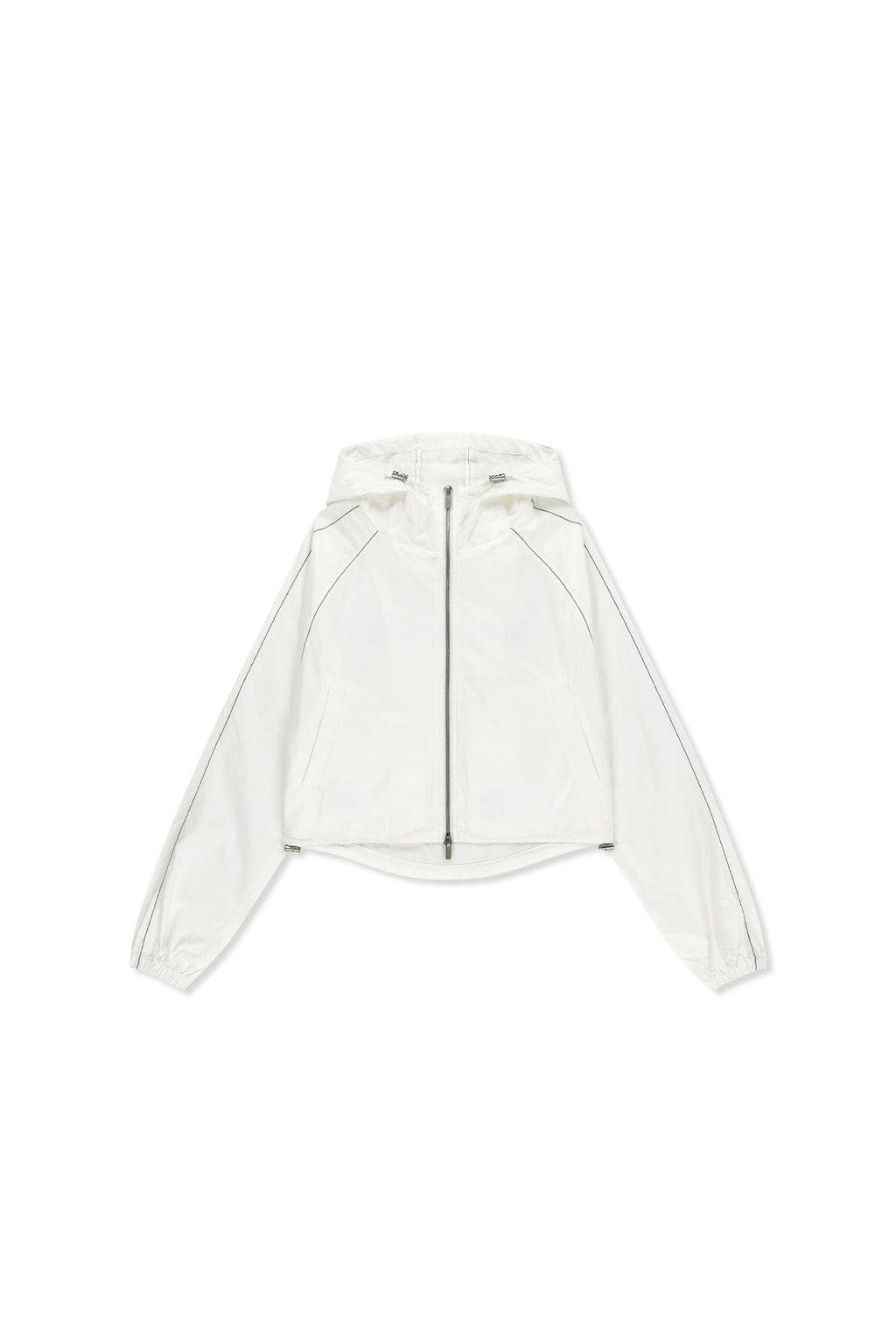 Matinkim Matin Kim Matin Crop Hoody Coating Jumper IN White
