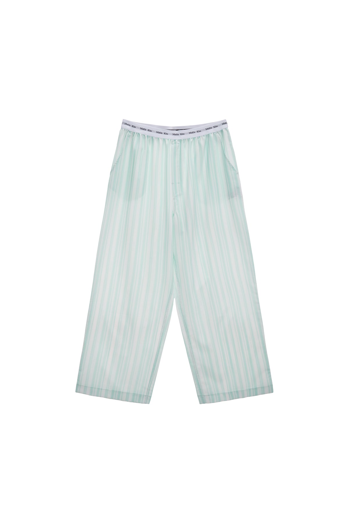 Matinkim Cozy Pajama Stripe Pants IN Green