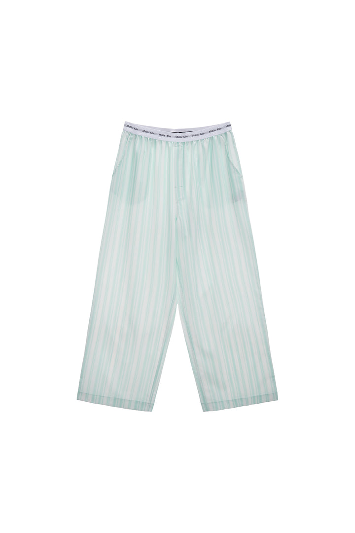 Matinkim Cozy Pajama Stripe Pants IN Green