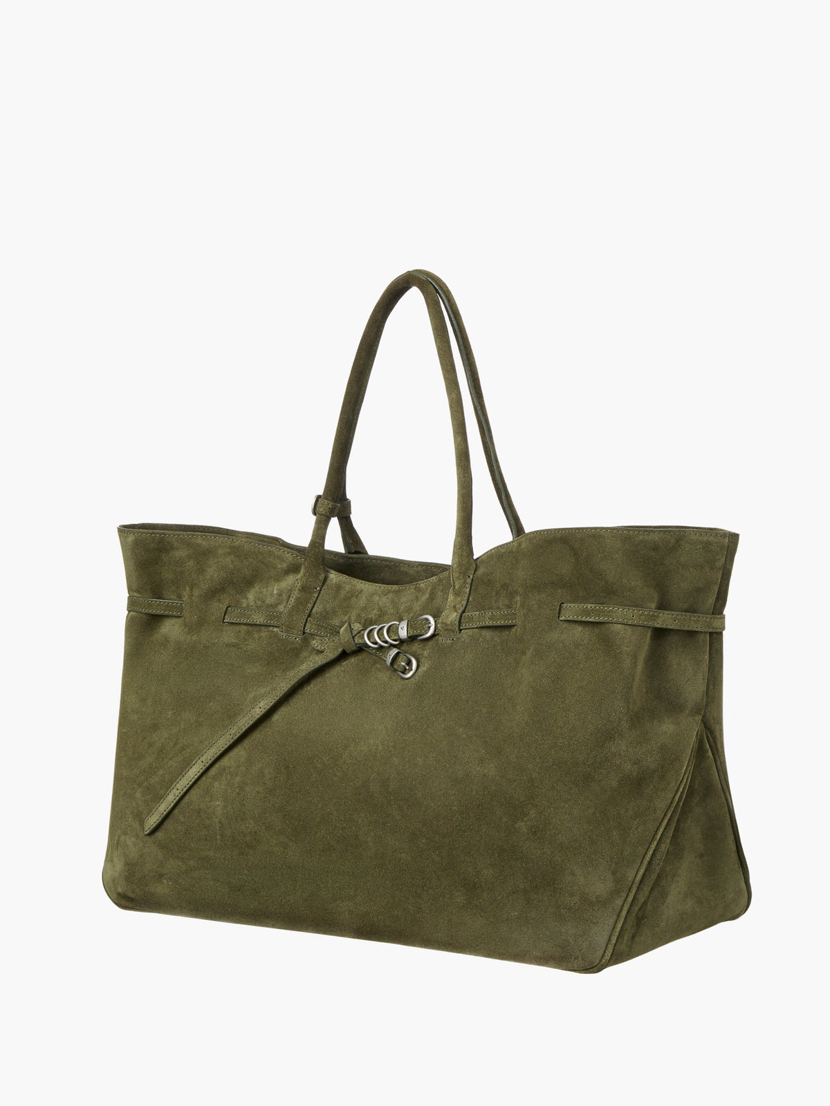 Margesherwood Grandma Used Bag XL dark olive suede