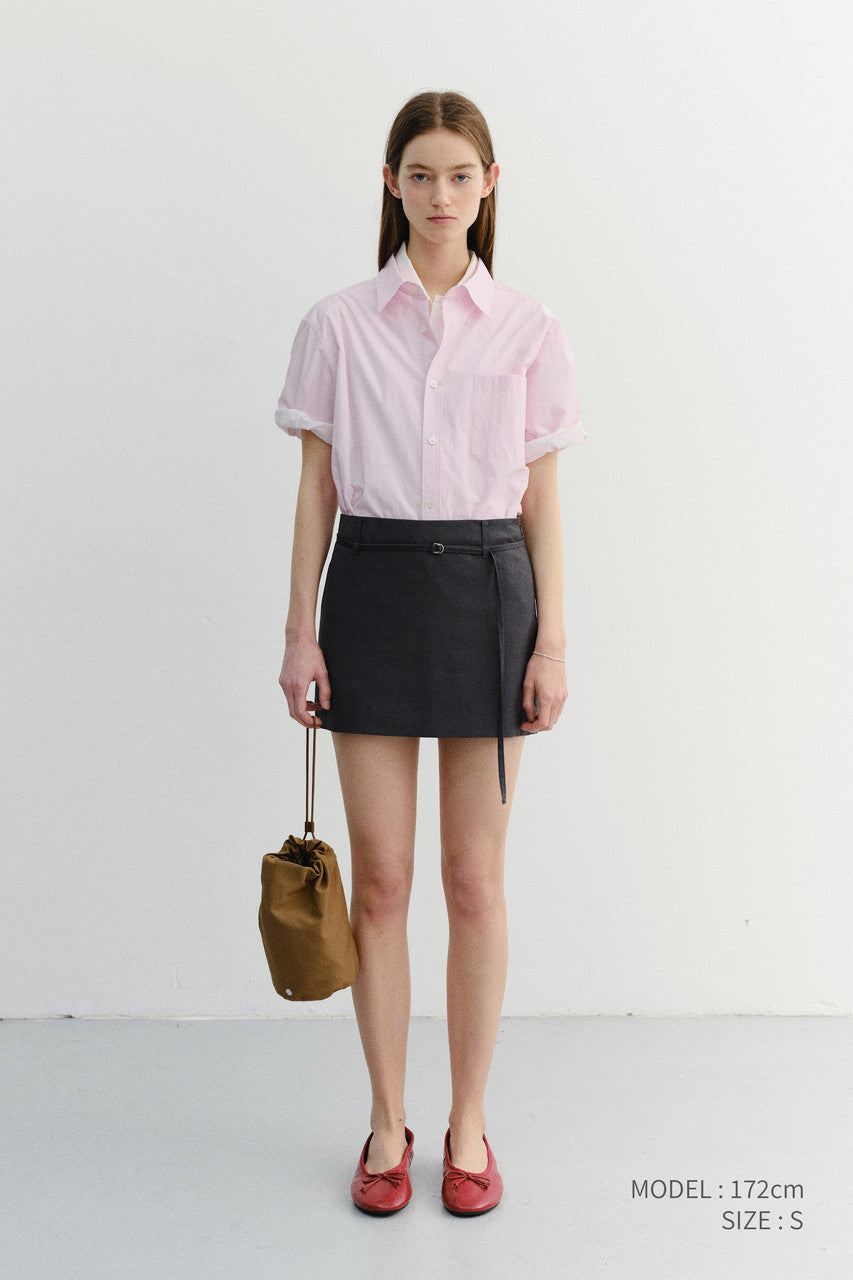 Dunst Unisex Oversized Half Sleeve Shirt Soft Pink