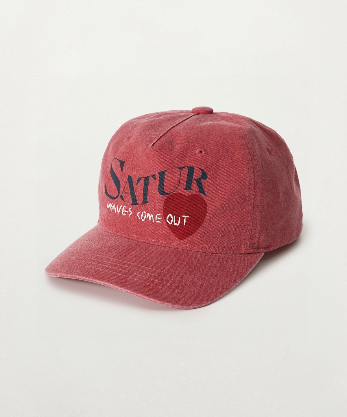 Satur 5 Panel Vintage Logo Cap - Pink