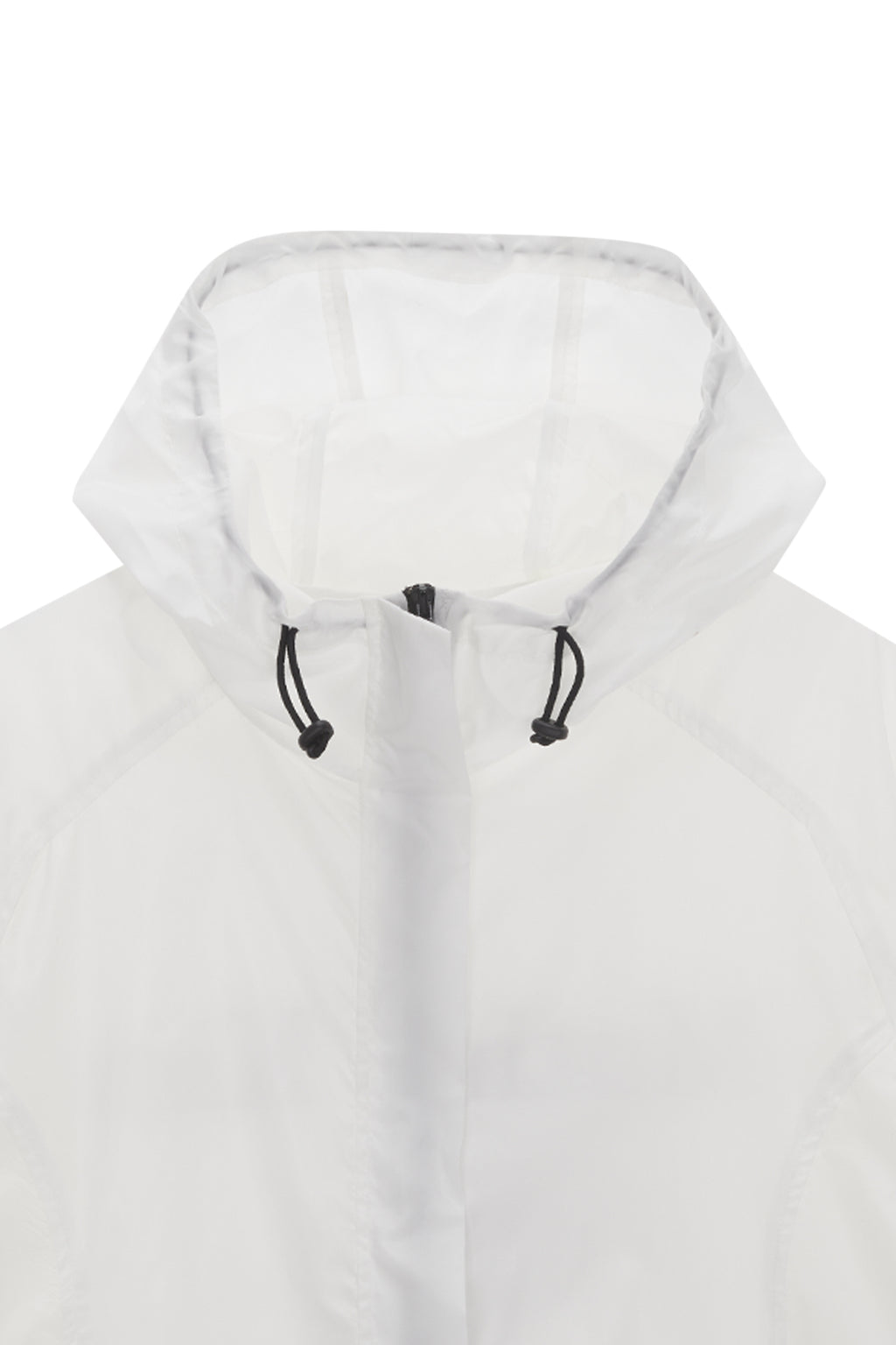 [matinkim] LIGHT HOODY WINDBREAKER FOR WOMEN IN WHITE