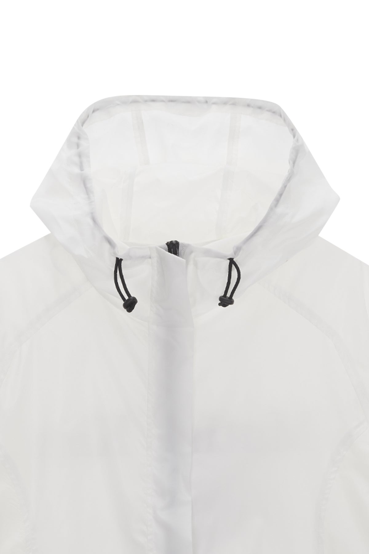 [matinkim] LIGHT HOODY WINDBREAKER FOR WOMEN IN WHITE